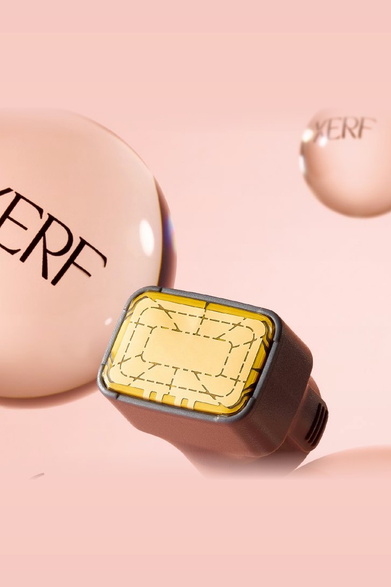 XERF 蜘蛛網面治療頭電極特寫